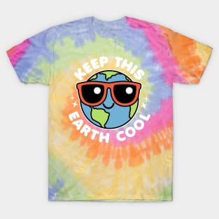 Keep This Earth Cool Cute Kawaii Earth Day T-Shirt